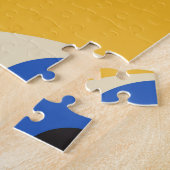 Abstract Geometrisch Modern Vet Oog Patroon Legpuzzel (Zijkant)