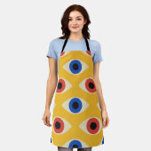 Abstract Geometrisch Modern Vet Oog Patroon Schort (Gedragen)