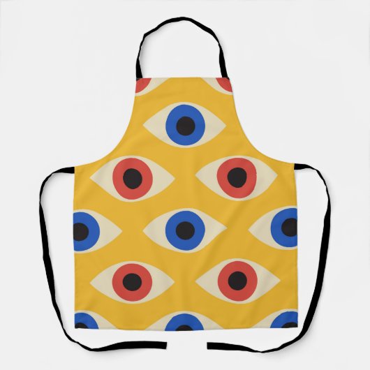 Abstract Geometrisch Modern Vet Oog Patroon Schort (Voorkant)