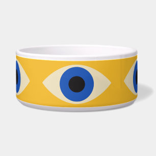 Abstract Geometrisch Modern Vet Oog Patroon Voerbakje