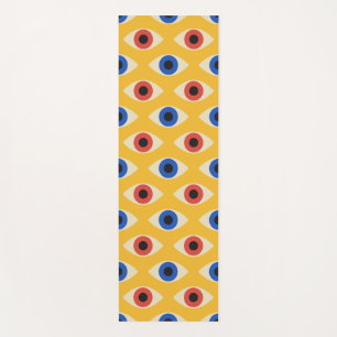 Abstract Geometrisch Modern Vet Oog Patroon Yogamat