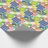 Abstract geometrisch, moderne vintage vormen. cadeaupapier (Hoek)
