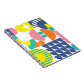 Abstract geometrisch, moderne vintage vormen. notitieboek (Rechterzijde)