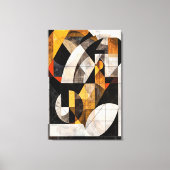Abstract geometrisch mozaïek canvas afdruk (Voorkant)