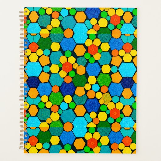 Abstract Geometrisch Mozaïekpatroon Planner (Voorkant)