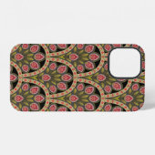 abstract geometrisch mughal motief bloempatroon ku iPhone hoesje (Achterkant horizontaal)
