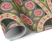 abstract Geometrisch mughal motif bloempatternart; Cadeaupapier (Rol Hoek)