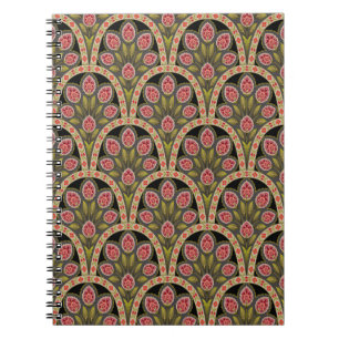 abstract Geometrisch mughal motif bloempatternart; Notitieboek