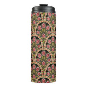 abstract Geometrisch mughal motif bloempatternart; Thermosbeker