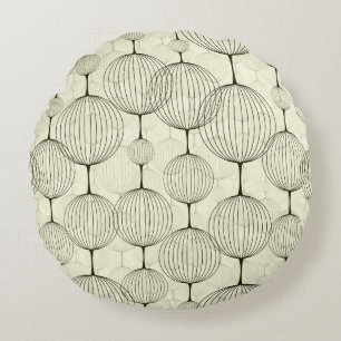 Abstract geometrisch, naadloos achtergrondpatroon. rond kussen
