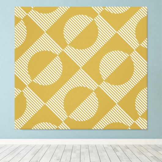 Abstract geometrisch naadloos canvas afdruk (Insitu (Houten vloer))