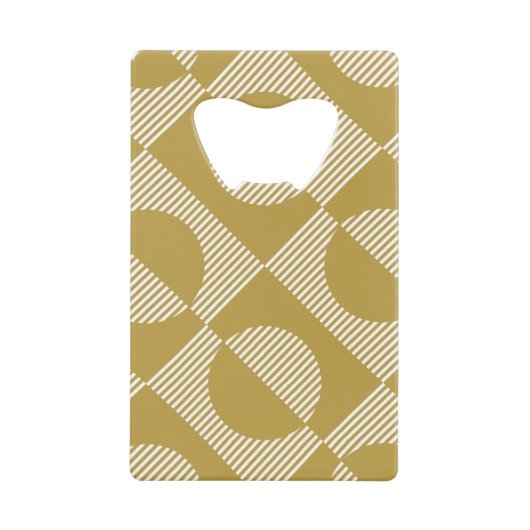 Abstract  geometrisch naadloos creditkaart flessenopener (Voorkant)