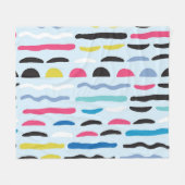 Abstract geometrisch naadloos decoratief patroon. fleece deken (Voorkant (Horizontaal))