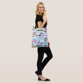 Abstract geometrisch naadloos decoratief patroon. tote bag (Op model)