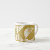 Abstract geometrisch naadloos espresso kop (Voorkant rechts)