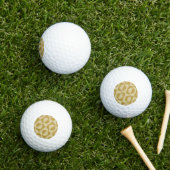 Abstract geometrisch naadloos golfballen (Insitu Gras)