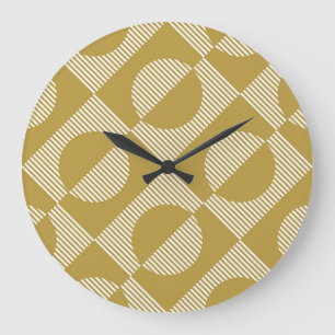 Abstract geometrisch naadloos grote klok