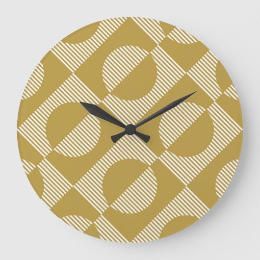 Abstract geometrisch naadloos grote klok (Voorkant)