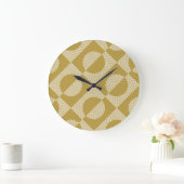 Abstract geometrisch naadloos grote klok (Huis)