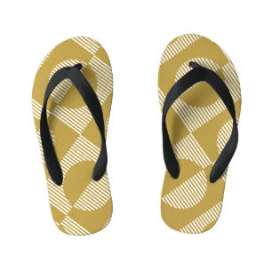 Abstract geometrisch naadloos kinder teenslippers
