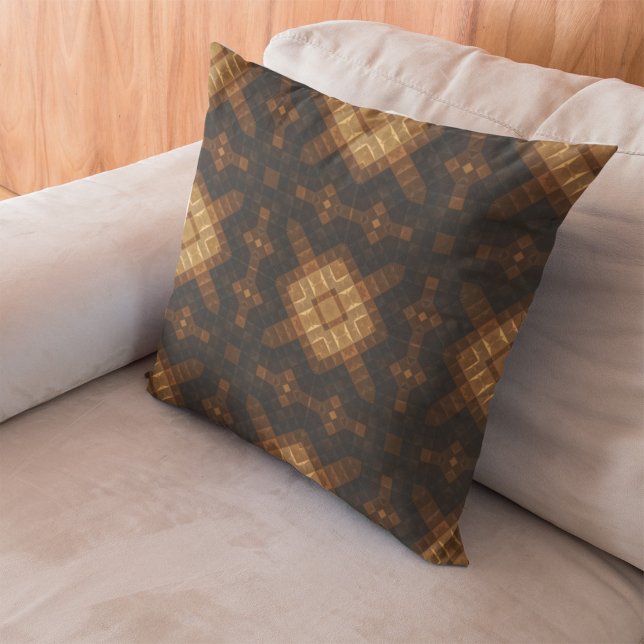 Abstract geometrisch naadloos native patroon kussen (Creator heeft geüpload)