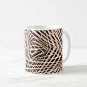 Abstract geometrisch naadloos ontwerp koffiemok (Voorkant rechts)