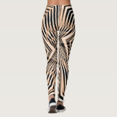 Abstract geometrisch naadloos ontwerp leggings (Achterkant)