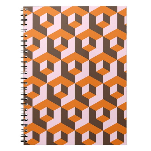 Abstract geometrisch naadloos ontwerp. notitieboek (Voorkant)