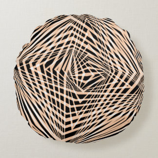 Abstract geometrisch naadloos ontwerp rond kussen