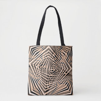 Abstract geometrisch naadloos ontwerp tote bag