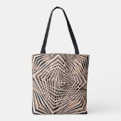 Abstract geometrisch naadloos ontwerp tote bag (Achterkant)