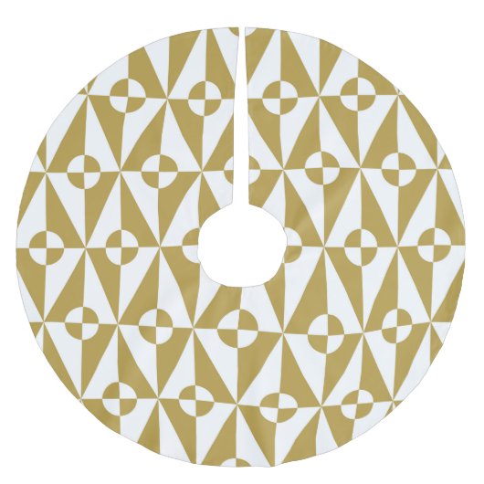 Abstract geometrisch:  naadloos patroon kerstboom rok (Voorkant)