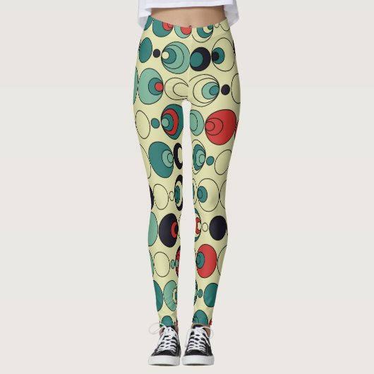 Abstract geometrisch naadloos patroonontwerp. leggings (Voorkant)