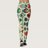 Abstract geometrisch naadloos patroonontwerp. leggings (Achterkant)