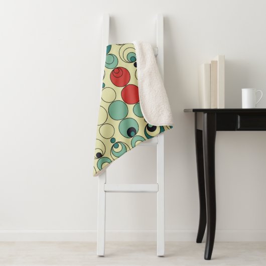 Abstract geometrisch naadloos patroonontwerp. sherpa deken (In situ)