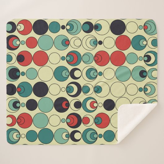 Abstract geometrisch naadloos patroonontwerp. sherpa deken (Voorkant (horizontaal))