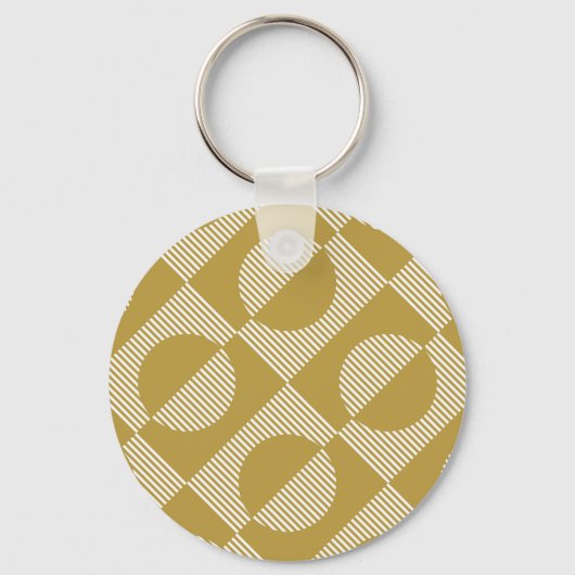Abstract  geometrisch naadloos sleutelhanger (Voorkant)