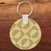 Abstract  geometrisch naadloos sleutelhanger (Achterkant)