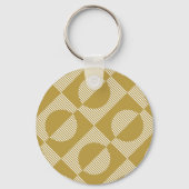 Abstract  geometrisch naadloos sleutelhanger (Achterkant)