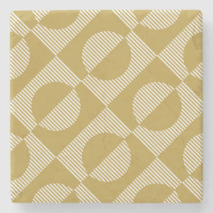 Abstract geometrisch naadloos stenen onderzetter