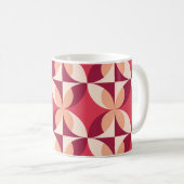 Abstract geometrisch: naadloos textielontwerp koffiemok (Voorkant rechts)