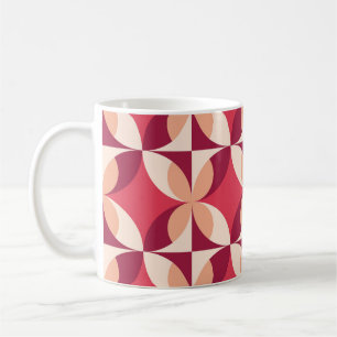 Abstract geometrisch: naadloos textielontwerp koffiemok