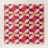 Abstract geometrisch: naadloos textielontwerp legpuzzel (Horizontaal)