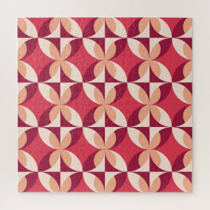 Abstract geometrisch: naadloos textielontwerp legpuzzel