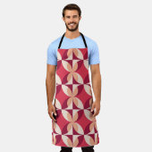 Abstract geometrisch: naadloos textielontwerp schort (Gedragen)