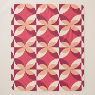 Abstract geometrisch: naadloos textielontwerp sherpa deken