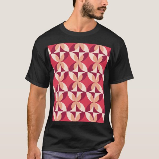 Abstract geometrisch: naadloos textielontwerp t-shirt (Voorkant)