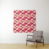Abstract geometrisch: naadloos textielontwerp wandkleed (In Situ (horizontaal))