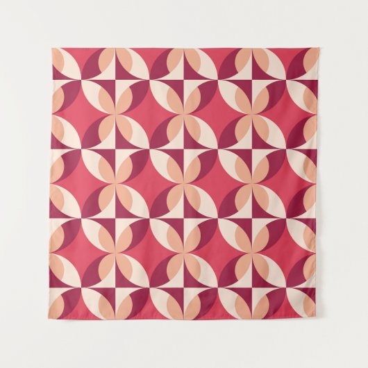 Abstract geometrisch: naadloos textielontwerp wandkleed (Voorkant)
