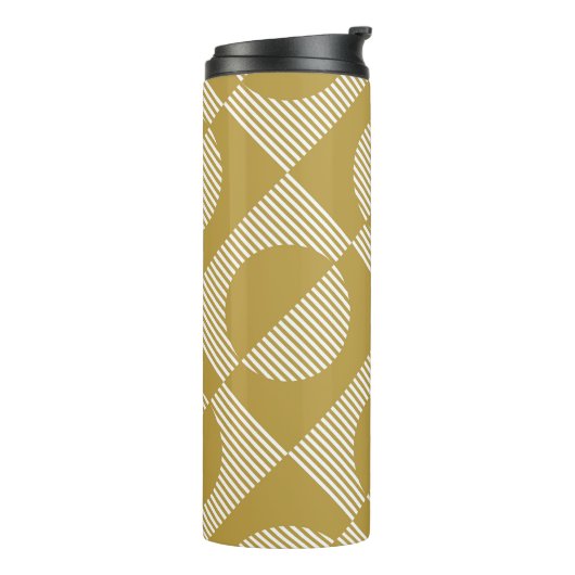 Abstract  geometrisch naadloos thermosbeker (Gedraaid links)